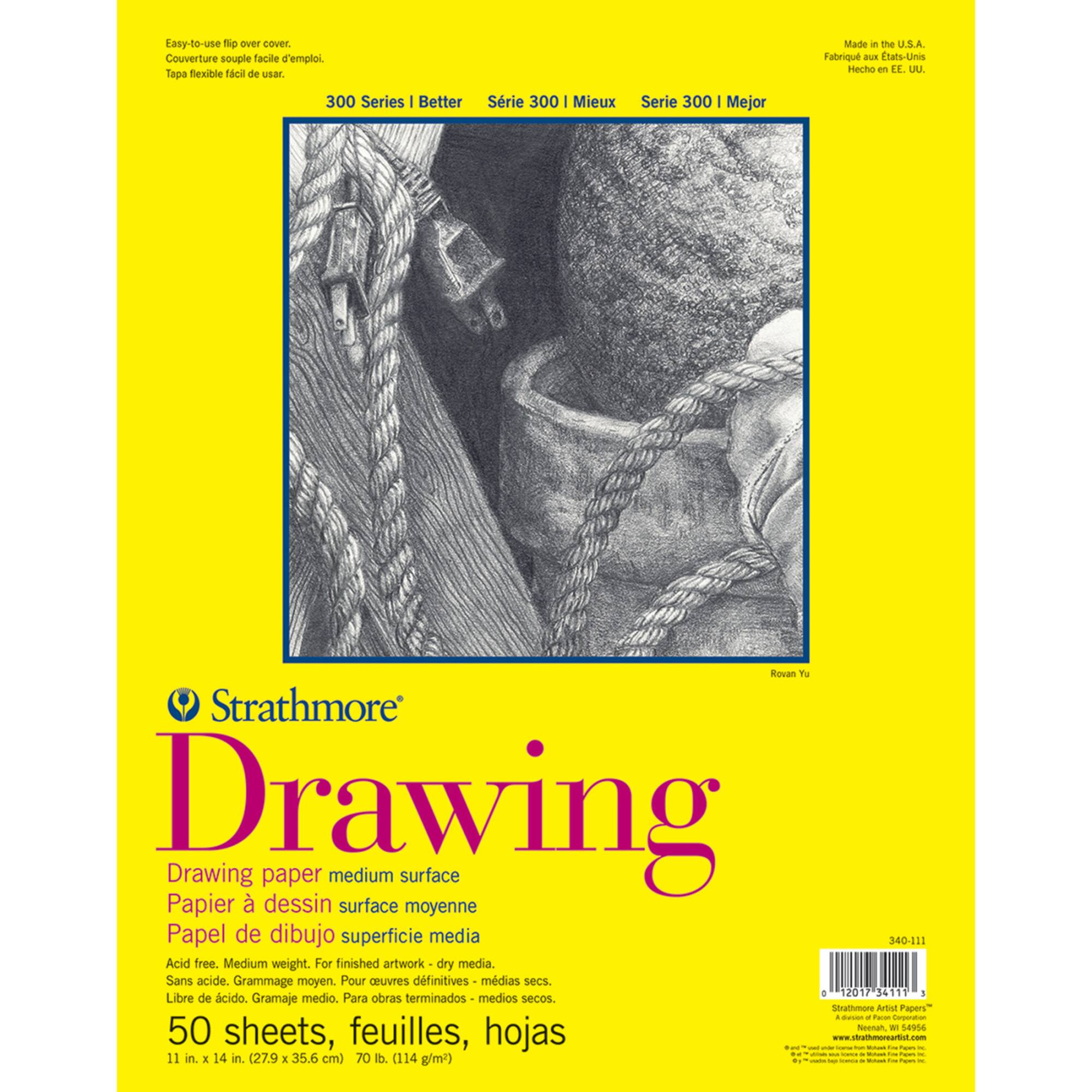 Strathmore® 300 Series Drawing Paper Pad